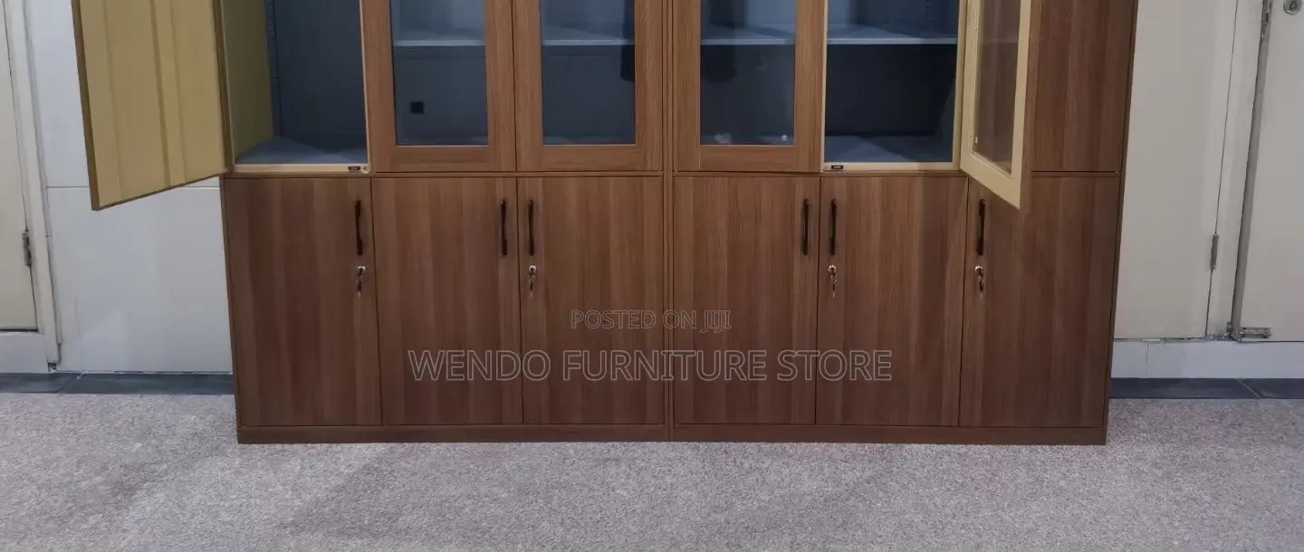 Office Cabinet; Wood Made Executive Cabinet With Three Lockable Doors