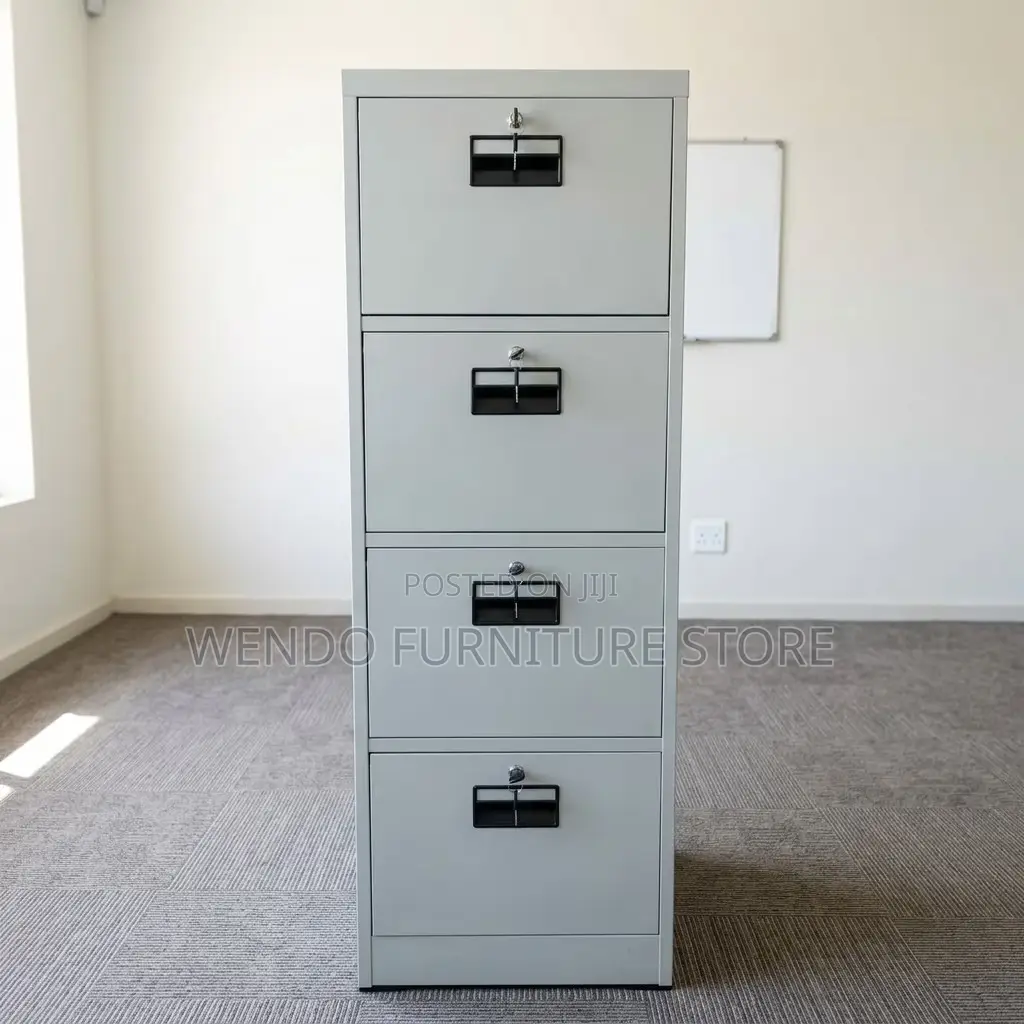 Office Cabinet; Home Office Steel Cabinet With 4 Lock Drawers