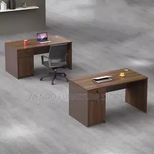 Office Desk; 1.4 Meters Home Office Sturdy Wood Desk