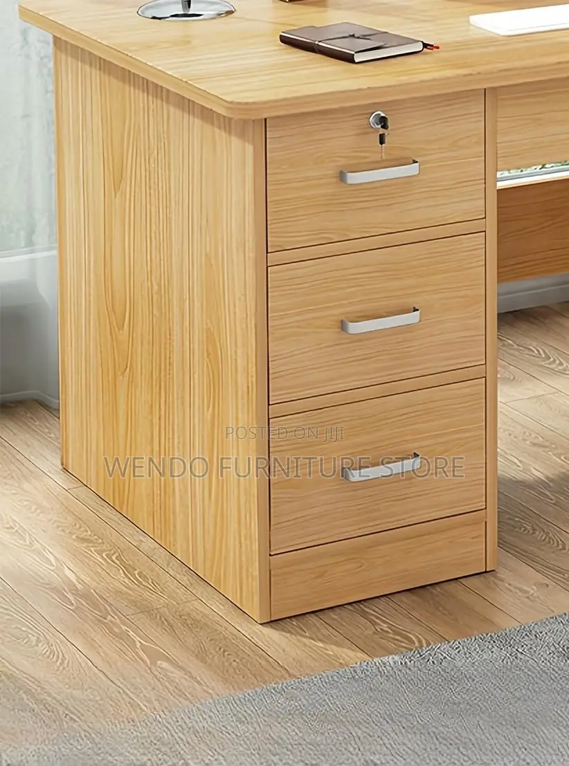 Office Desk; 1.4 Meters Home Office Sturdy Wood Desk