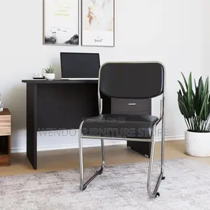 Office Chairs; Leather Catalina Sled Based Visitors Chairs