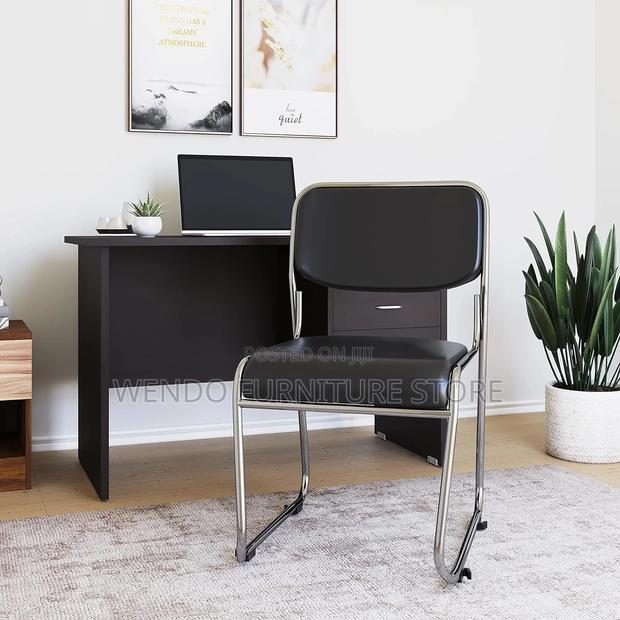 Office Chairs; Leather Catalina Sled Based Visitors Chairs