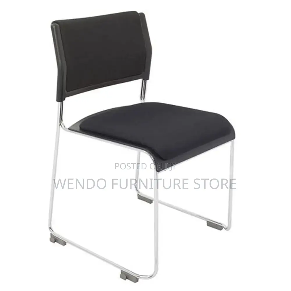 Office Chairs; Leather Catalina Sled Based Visitors Chairs