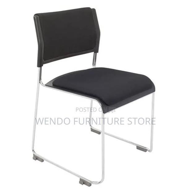 Office Chairs; Leather Catalina Sled Based Visitors Chairs - thumbnail 2