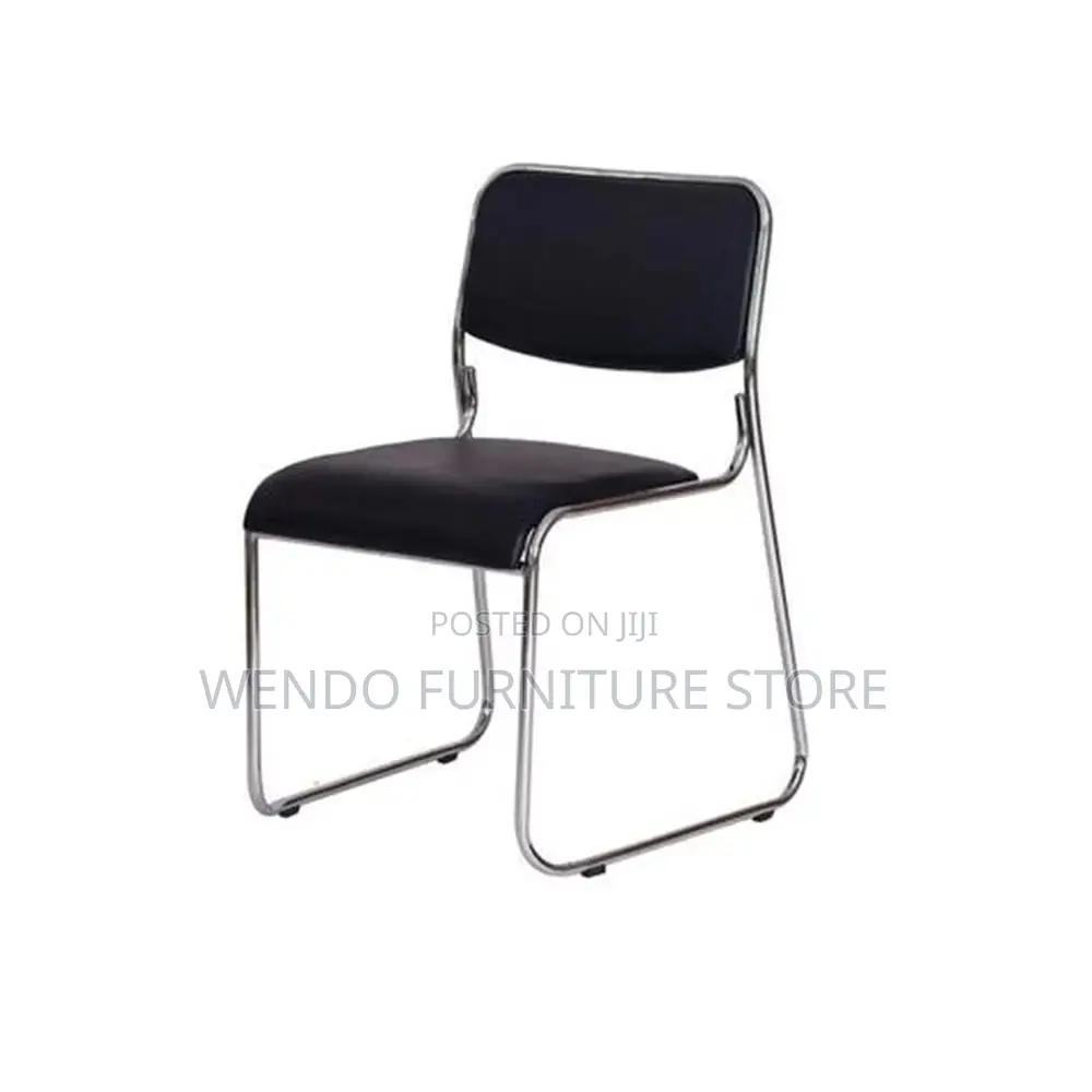 Office Chairs; Leather Catalina Sled Based Visitors Chairs