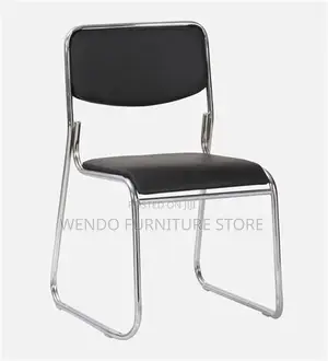 Office Chairs; Leather Catalina Sled Based Visitors Chairs