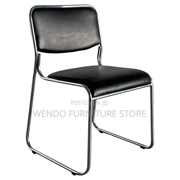 Office Chairs; Leather Catalina Sled Based Visitors Chairs - thumbnail 6