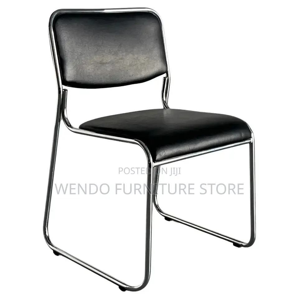 Office Chairs; Leather Catalina Sled Based Visitors Chairs