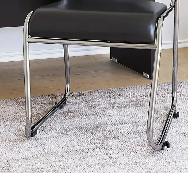 Office Chairs; Leather Catalina Sled Based Visitors Chairs