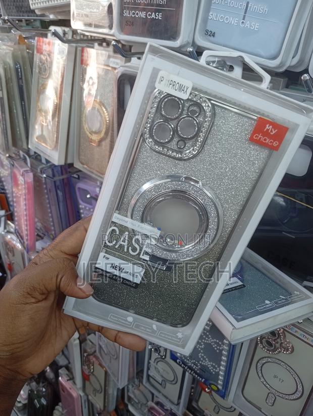 Generic Silver Glitter iPhone Pro Max Case - thumbnail 2