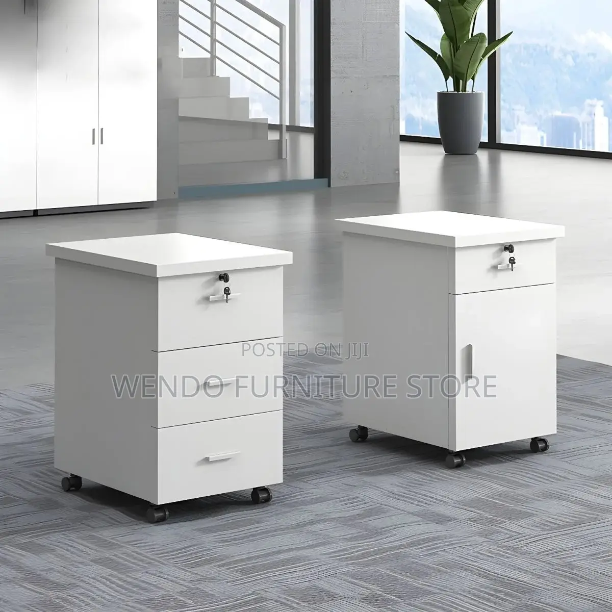 Office Cabinet; Wooden Pedestal Storage Cabinet