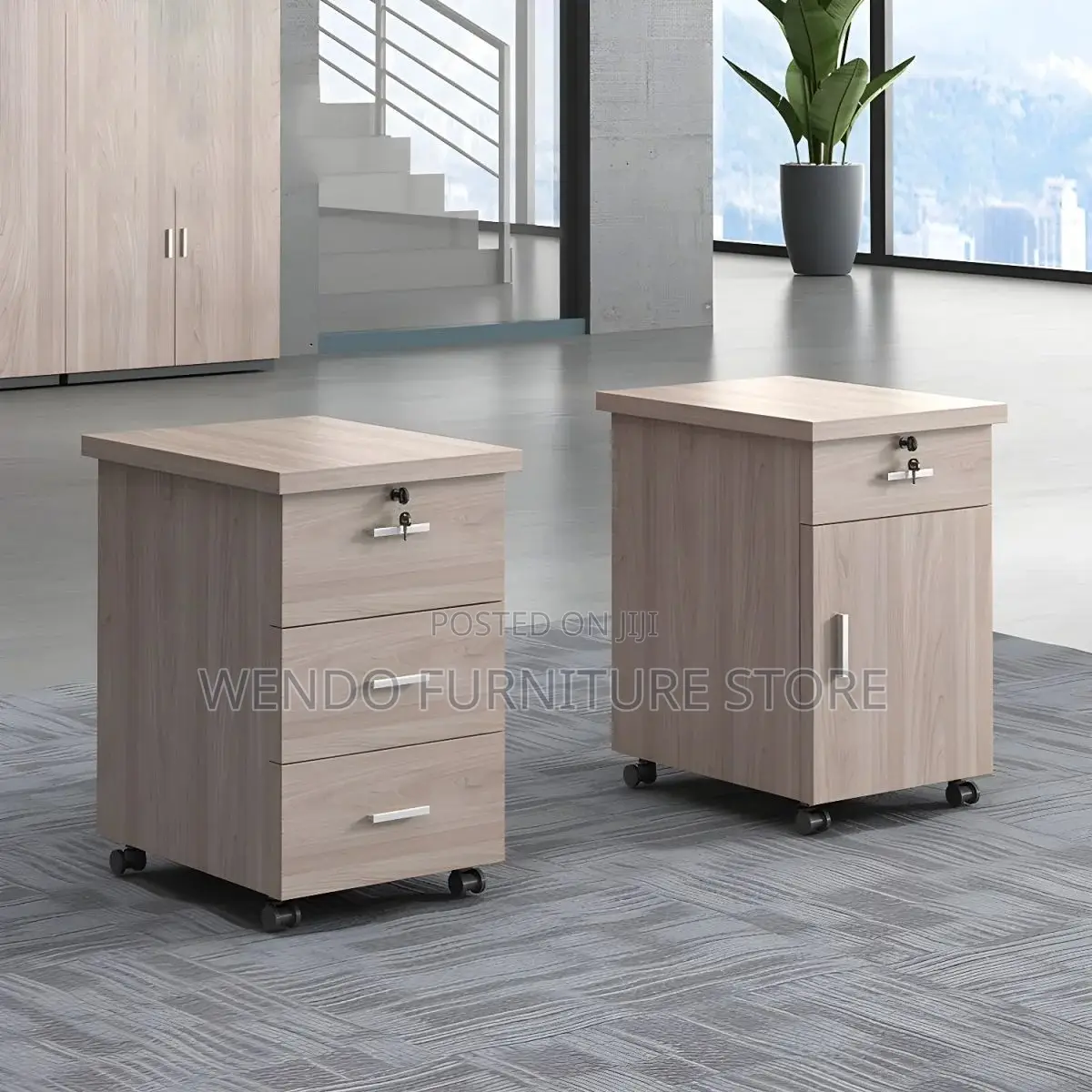Office Cabinet; Wooden Pedestal Storage Cabinet
