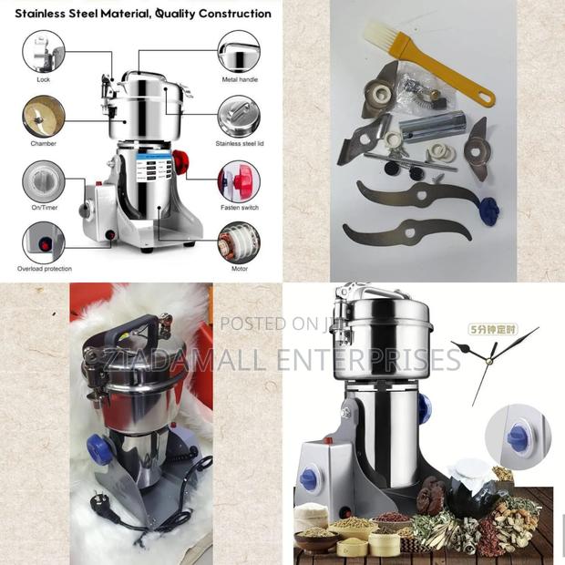 Kisiagi Grain Grinder Miller Electric Cereal Grain Herb Grinder 800g