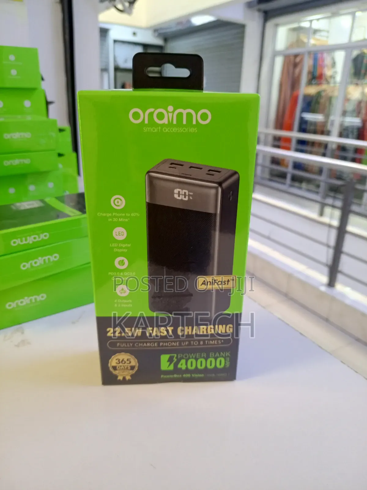 Oraimo Powerbox 400 40000mah Vision Multi-Port 22.5w Power Bank