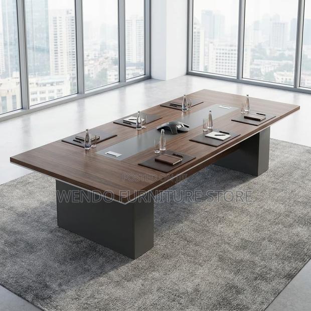 Boardroom Table; 3 Meters Cabinets Executive Boardroom Table