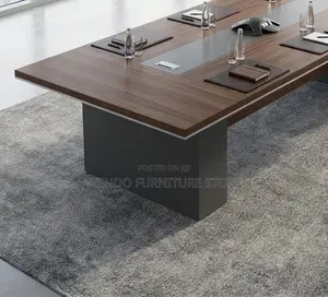 Boardroom Table; 3 Meters Cabinets Executive Boardroom Table