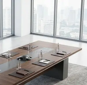 Boardroom Table; 3 Meters Cabinets Executive Boardroom Table