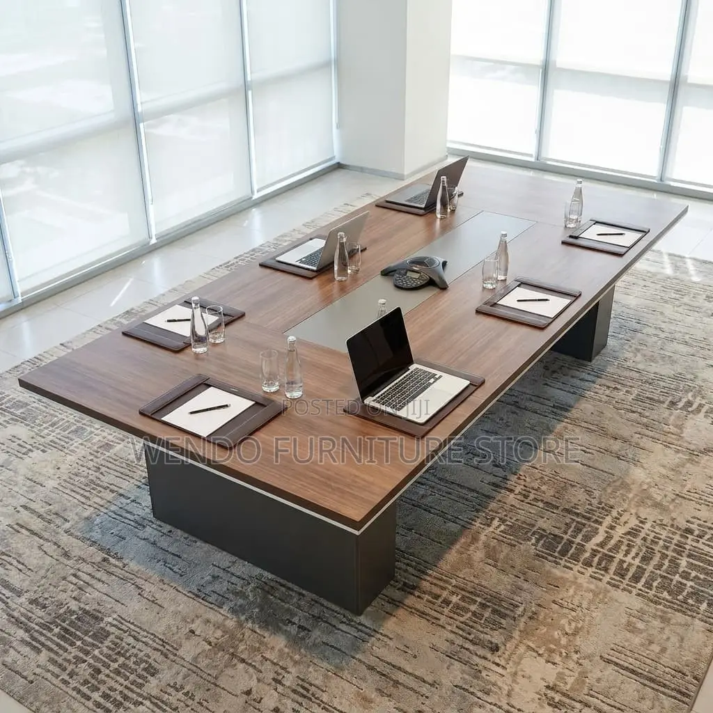 Boardroom Table; 3 Meters Cabinets Executive Boardroom Table