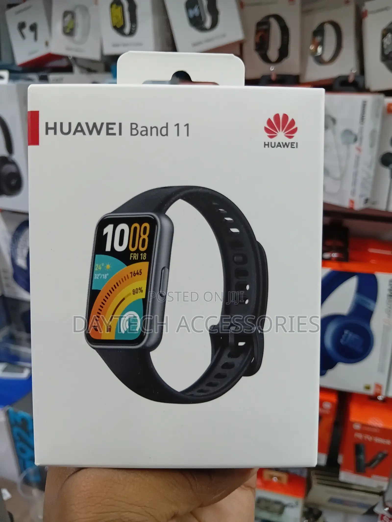 This Is a Huawei Band 11 Fitness Tracker in Black.