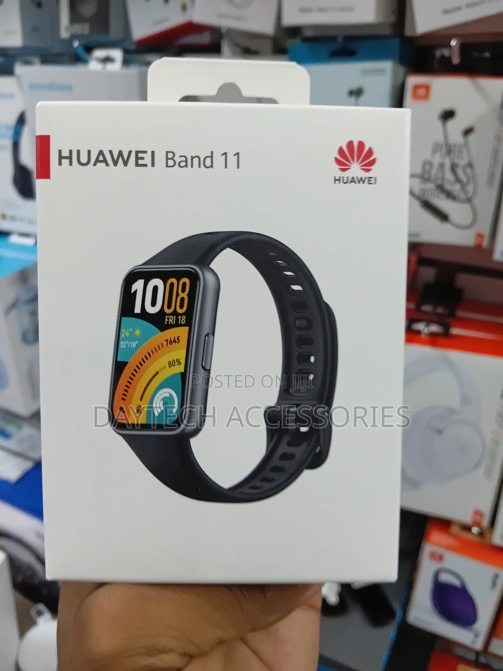 This Is a Huawei Band 11 Fitness Tracker in Black.