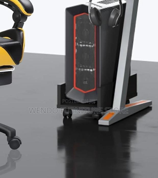 Office Chairs; Fabric Made Gaming Chair With High Backrest - thumbnail 2