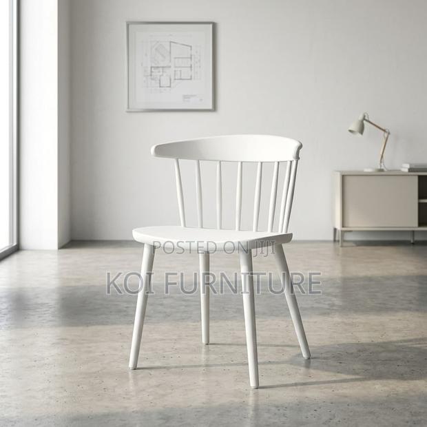 Dining Chair : Fq12 White Plastic Dining Chair - thumbnail 4