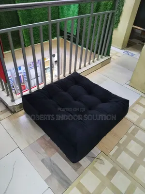 Black Square Floor Pillow