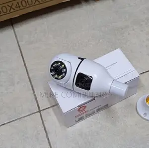 Light Bulb Security Camera 2 Lens - Wifi, E27 Socket