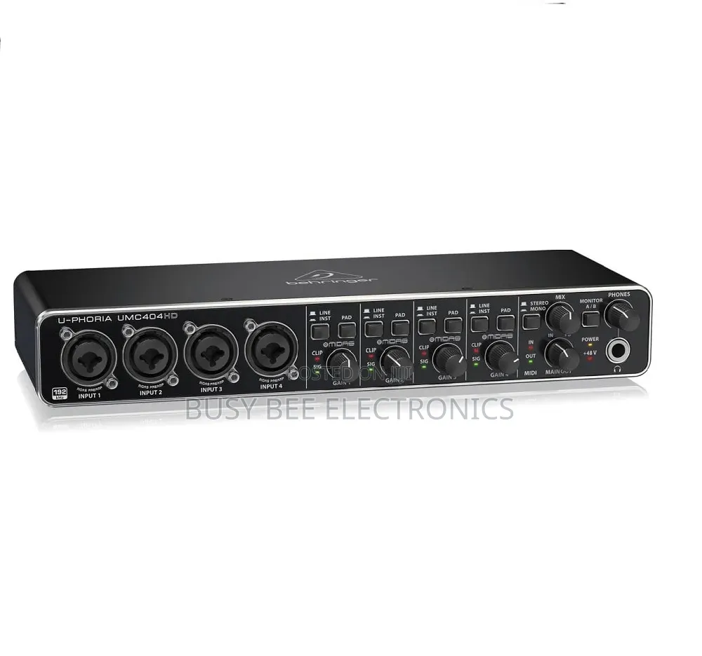 Umc404hd Audiophile 4x4,Usb Audio/Midi Interface