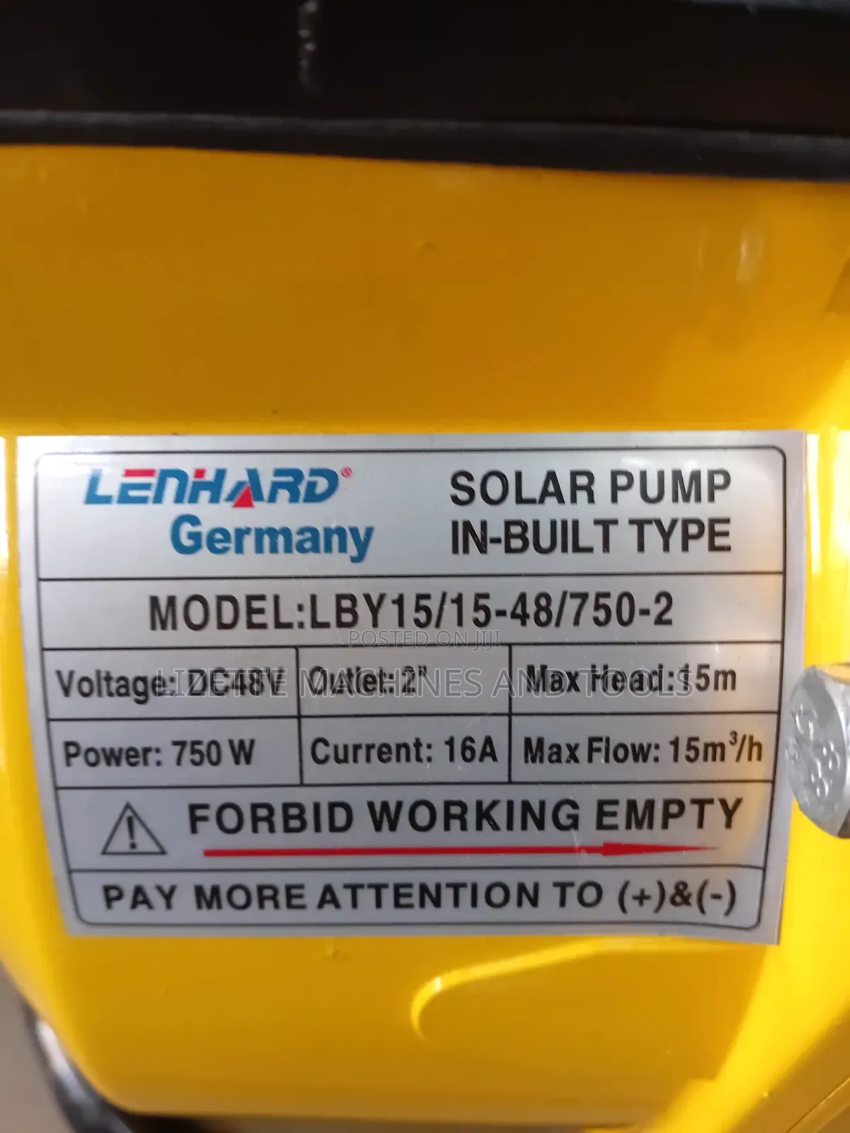 Lenhard Germany 2" Brushless Solar Surface Pump 15m Head