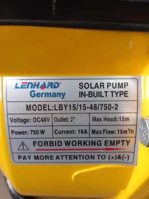 Lenhard Germany 2" Brushless Solar Surface Pump 15m Head