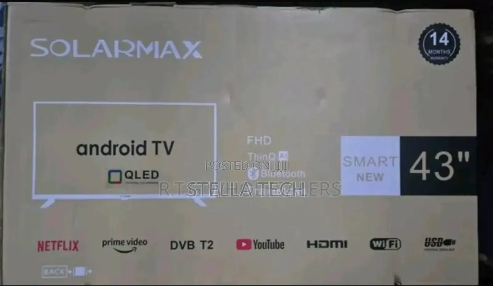 Solarmax 43 Inches Smart Android Digital Tv Bt