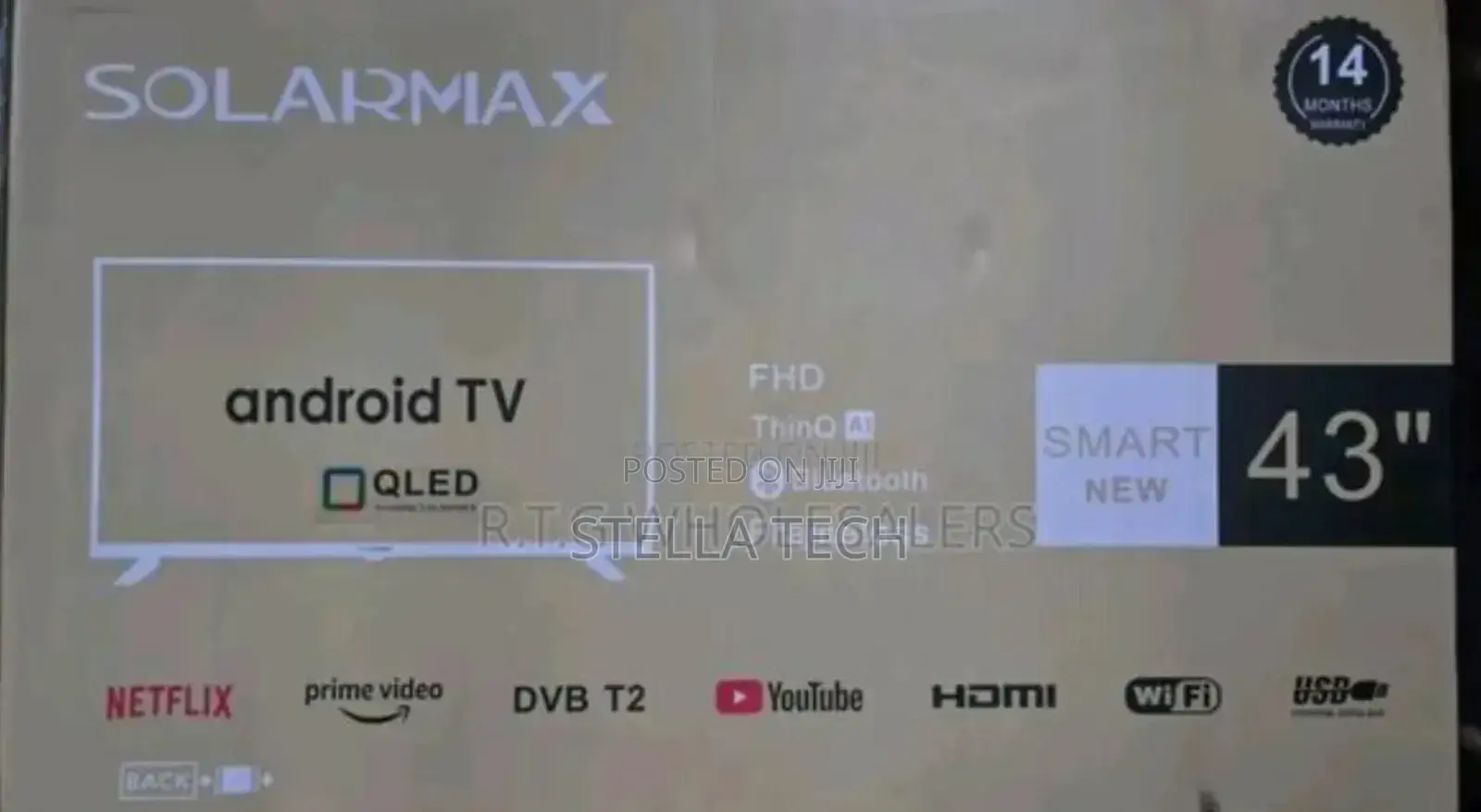 Solarmax 43 Inches Smart Android Digital Tv Bt