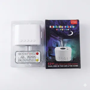 Star Master Led Galaxy Projector Night Light With Moon Nebula Clouds
