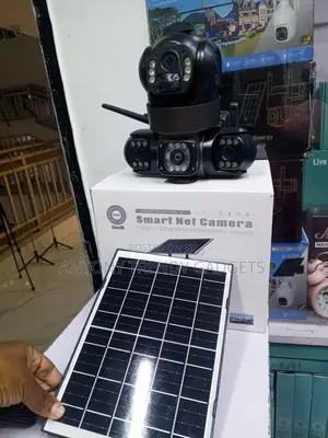 Solar 4g PTZ Camera V380 Triple Lens Outdoor CCTV Cam