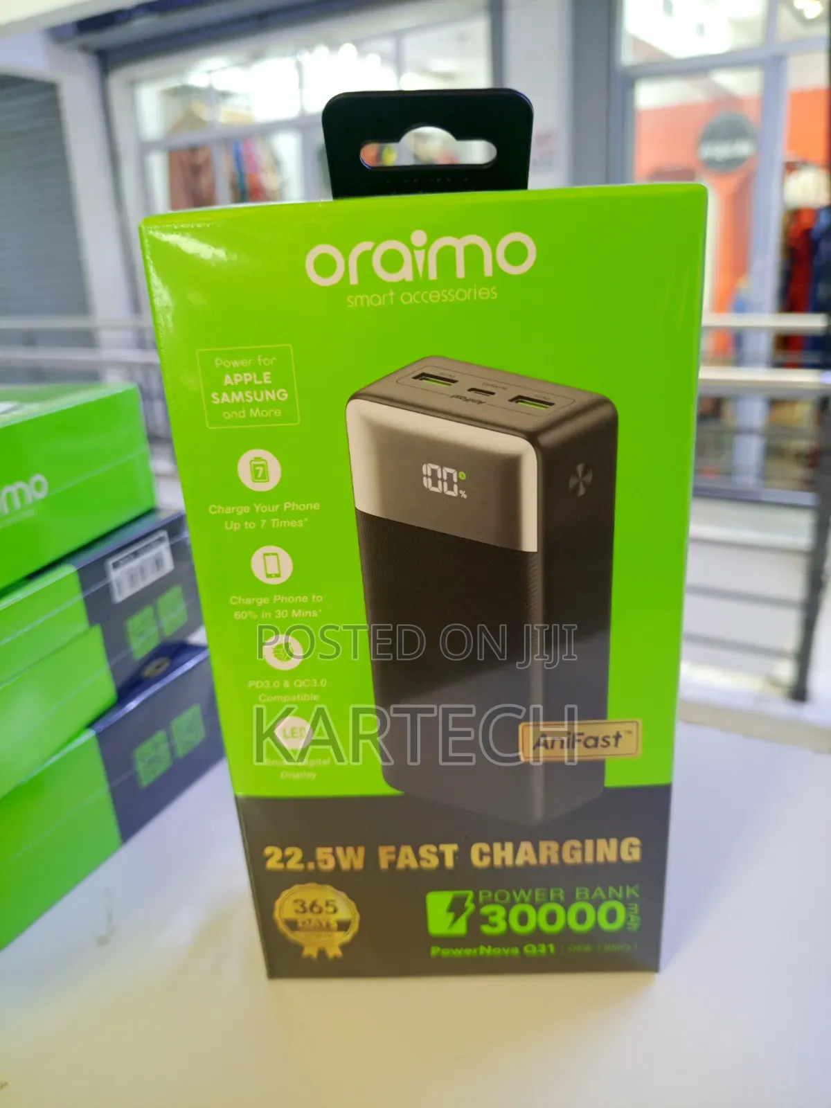 Oraimo Powernova Q31 30,000mah Power Bank 22.5w Fast Charging