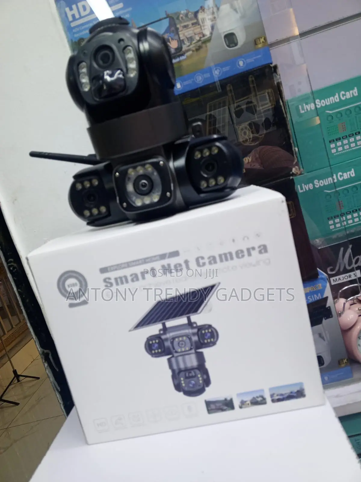 V380 Smart Net Camera Solar Powered Security Surveillance
