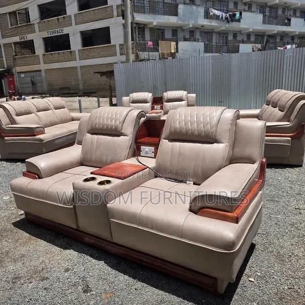 Leater 7 Seater Sofa Set