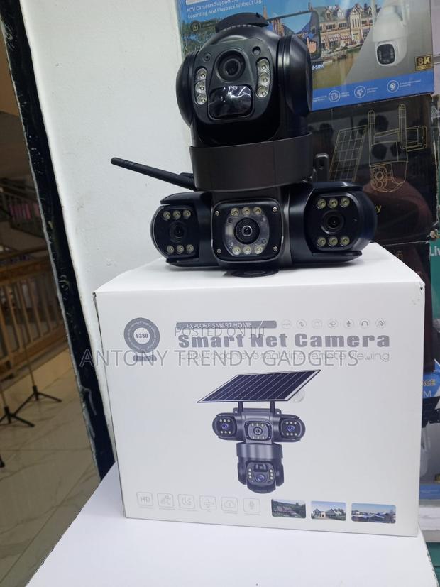 V380 Solar Security Camera Two-Way Audio Motion Detection - main view