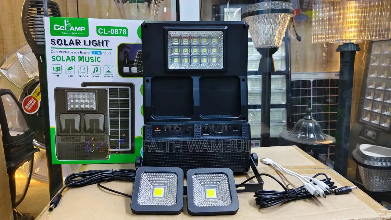 Inbuilt Solar Panels With Solar Music System