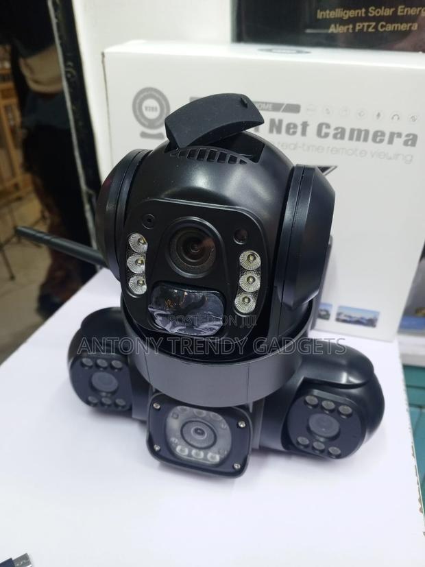V380 Triple-Lens Solar 4g CCTV Security Camera With PTZ Functionality - thumbnail 3