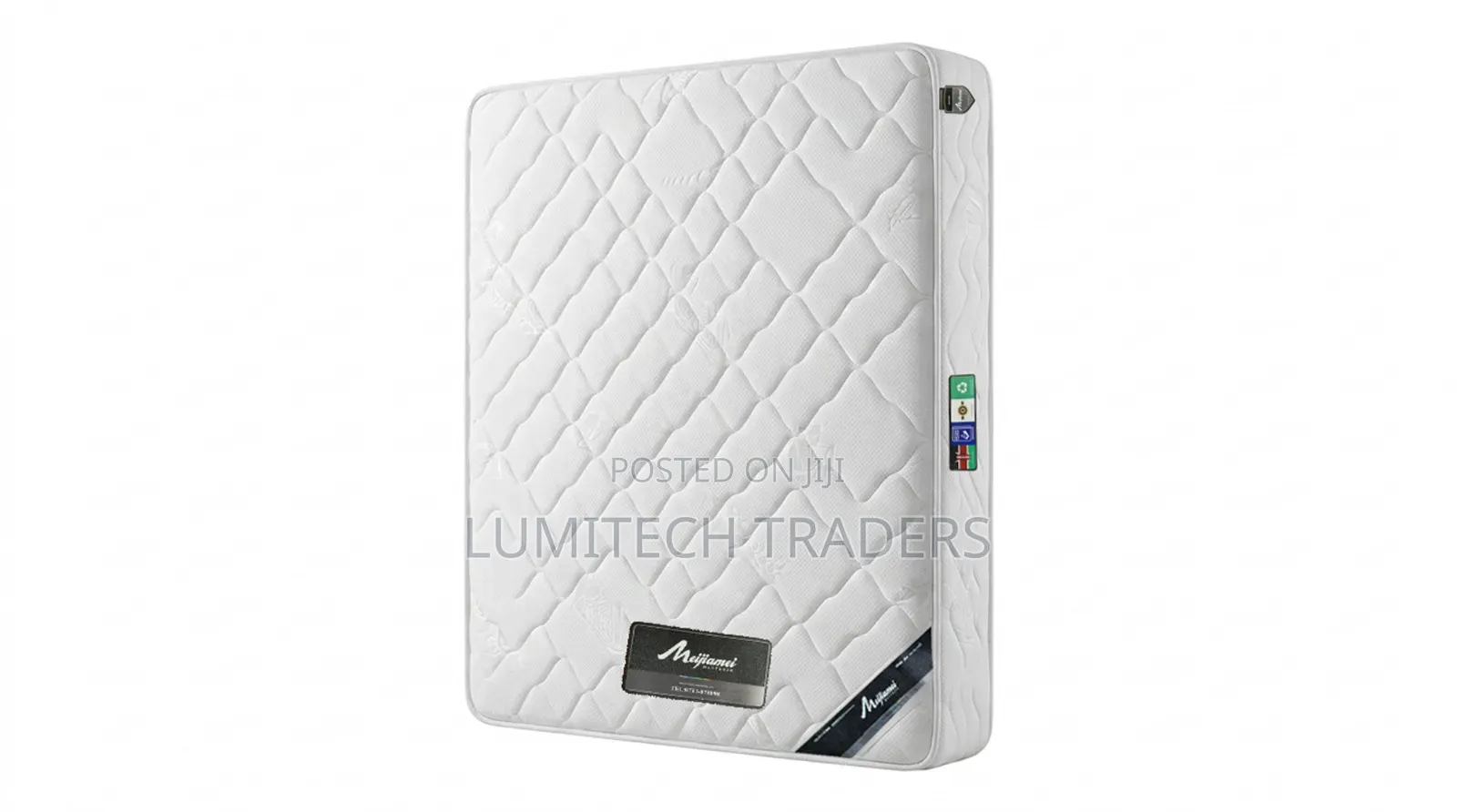 Quilted 4 by 6 9 Inch Orthopedic White Pocket Spring Mattress