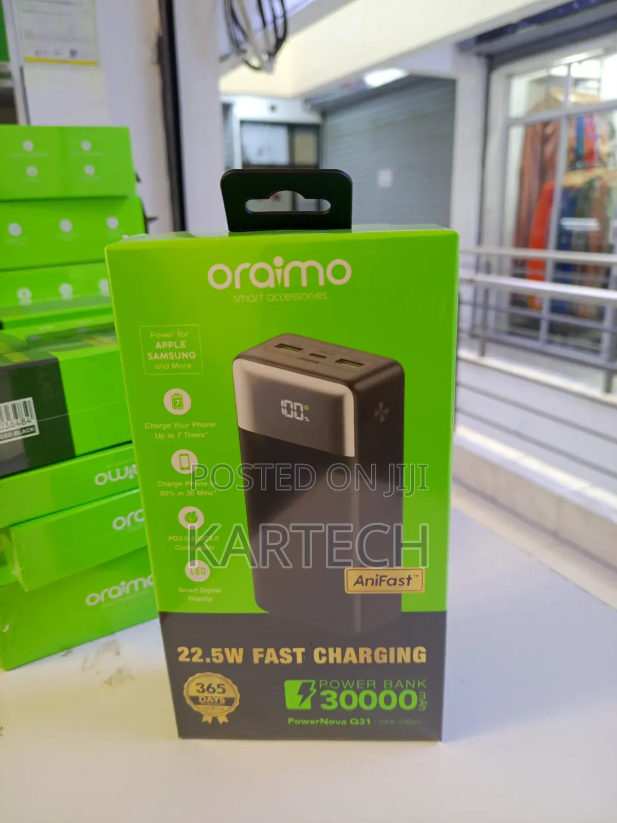 Oraimo Powernova 22.5 W 30000mah Q31 Portable Backup Battery Pack