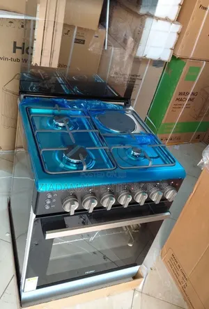 Haier 60×60 3 Gas + 1 Electric Cooker With Sensor Cook With Confidence