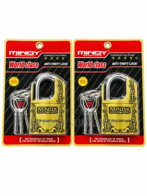 High Security Brass 60mm Door/Gate Padlock