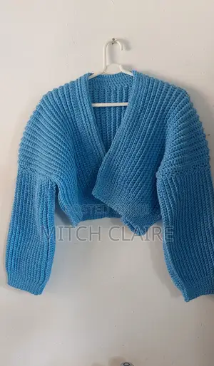 Handmade Chunky Crochet Cropped Cardigan