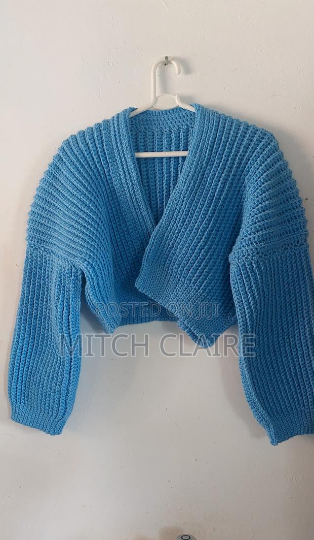 Handmade Chunky Crochet Cropped Cardigan