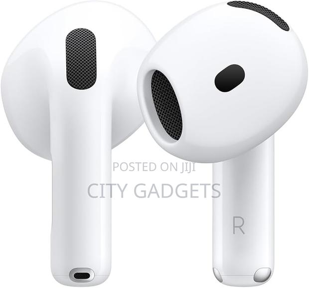 Apple Airpods 4 Earbuds, Headphones, With Active Noise Cancellation
