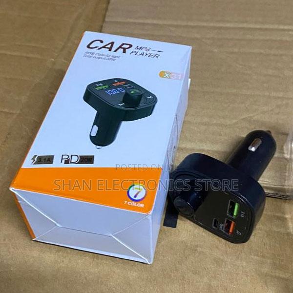Car Bluetooth Fm Transmitter, Music Adapter for Car Radio, 2 Usb Ports