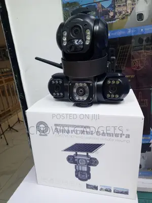 V380 Triple Lens 4g Solar Camera PTZ Outdoor CCTV System